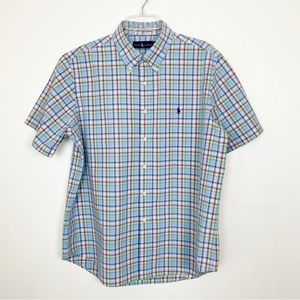 Mens Ralph Lauren Plaid Button Down Shirt